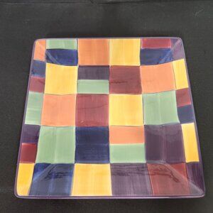 Vintage Tabletops Gallery Hand Painted Square Plate